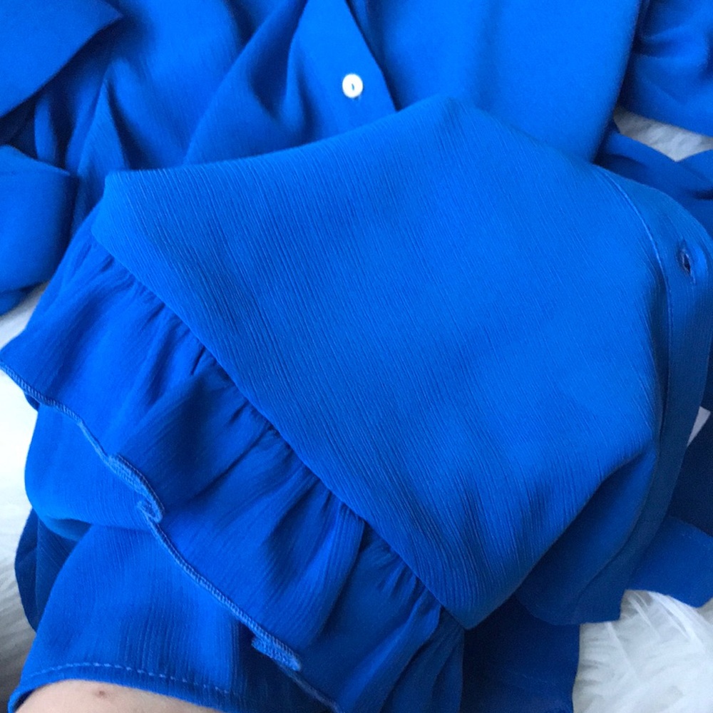 Zara | blouse with ruffles - Picture 6 of 6